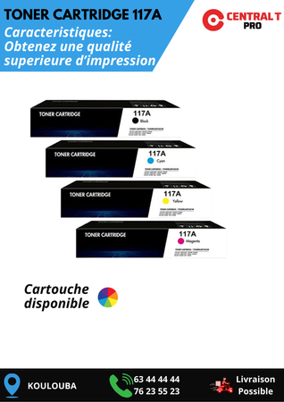 Toner HP 117A (W2070A) noir  -Central T Pro